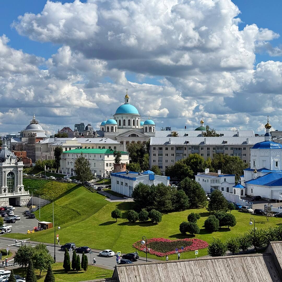 Beautiful view of Kazan city, Tatarstan, Russia