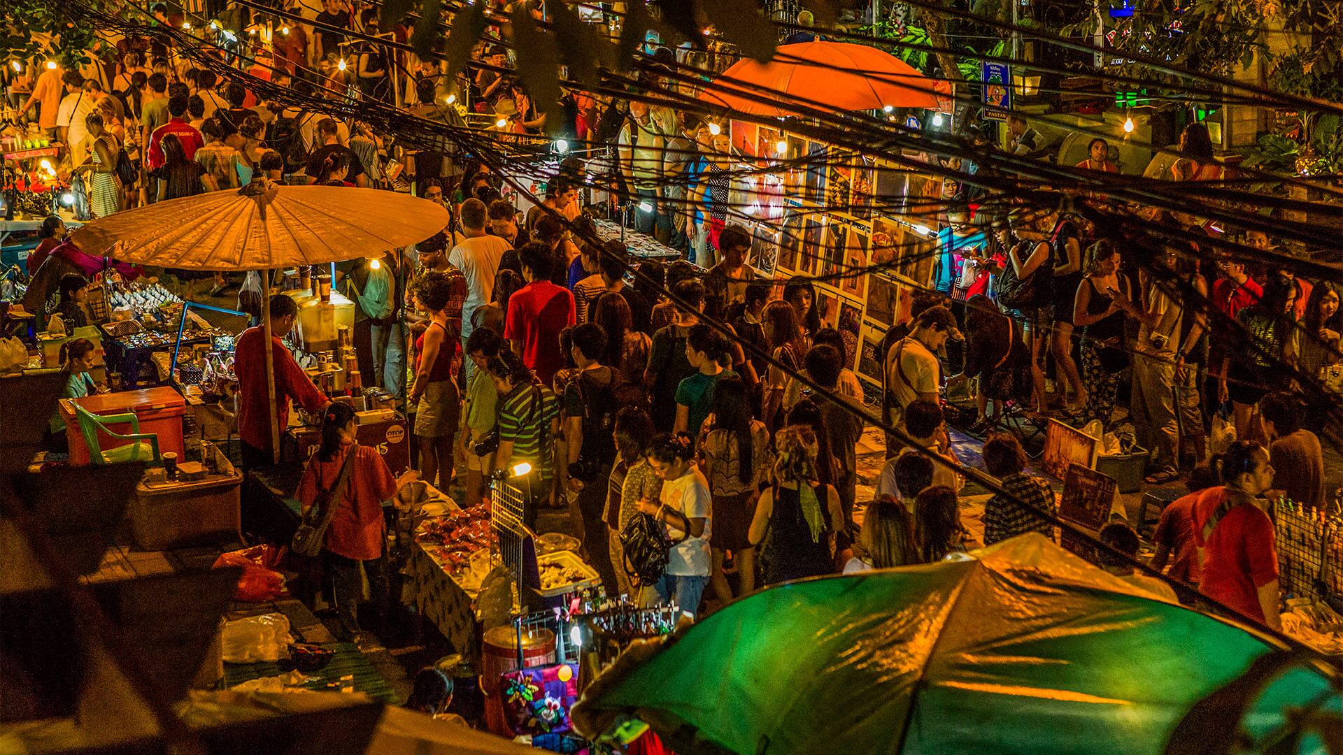 Night market in Chiang Mai