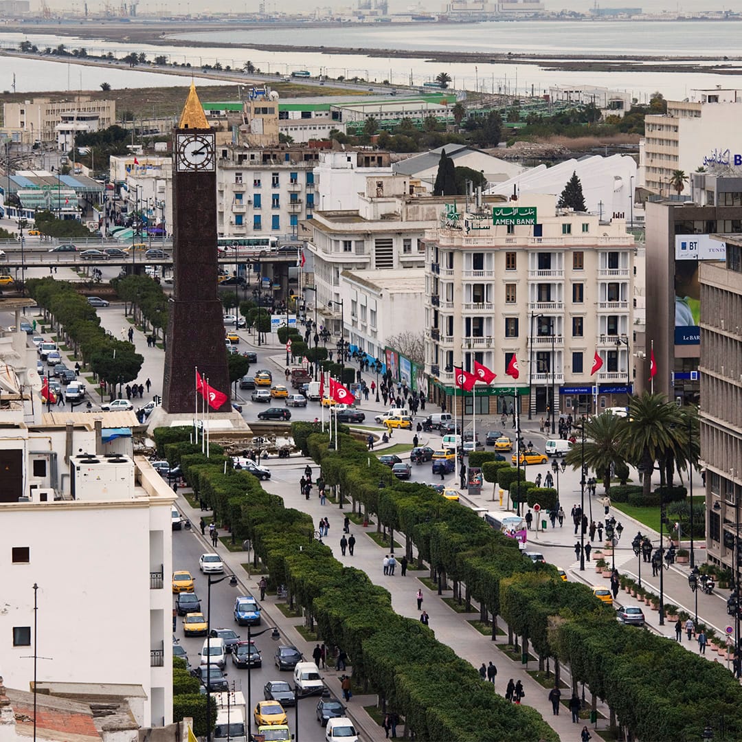 View towards Place du 7 Novembre 1987