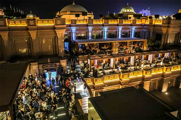 hakkasan abu dhabi terrace area