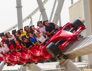 ferrari world roller coaseter
