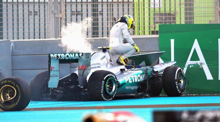 yas marina circuit rosberg crash in 2012