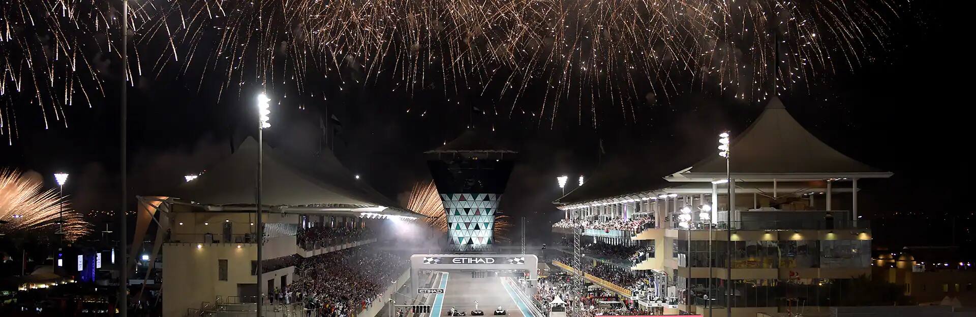 f1 fireworks paddlock
