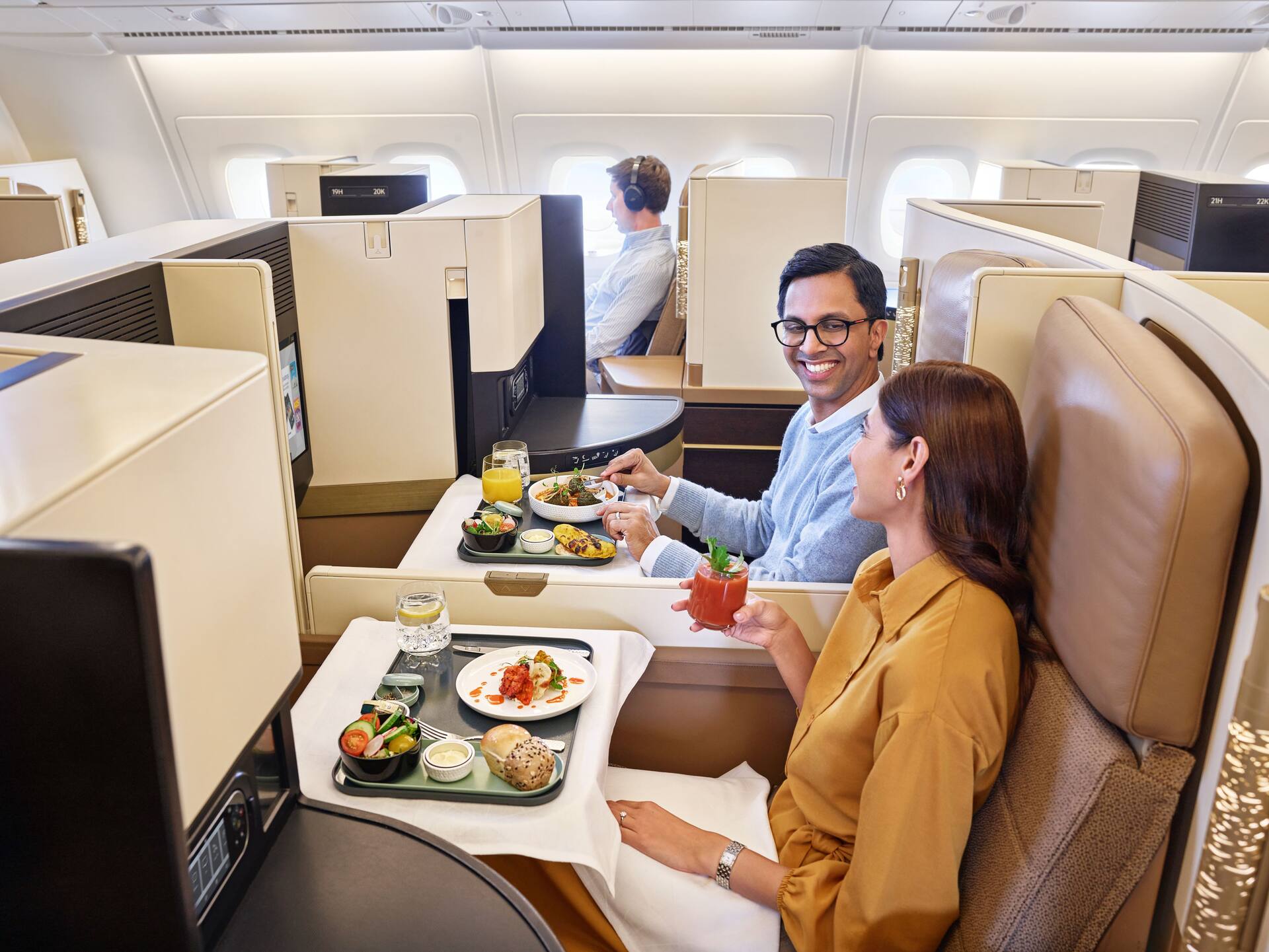 Fly In Business Premium Seats Dining Wi Fi Etihad Airways