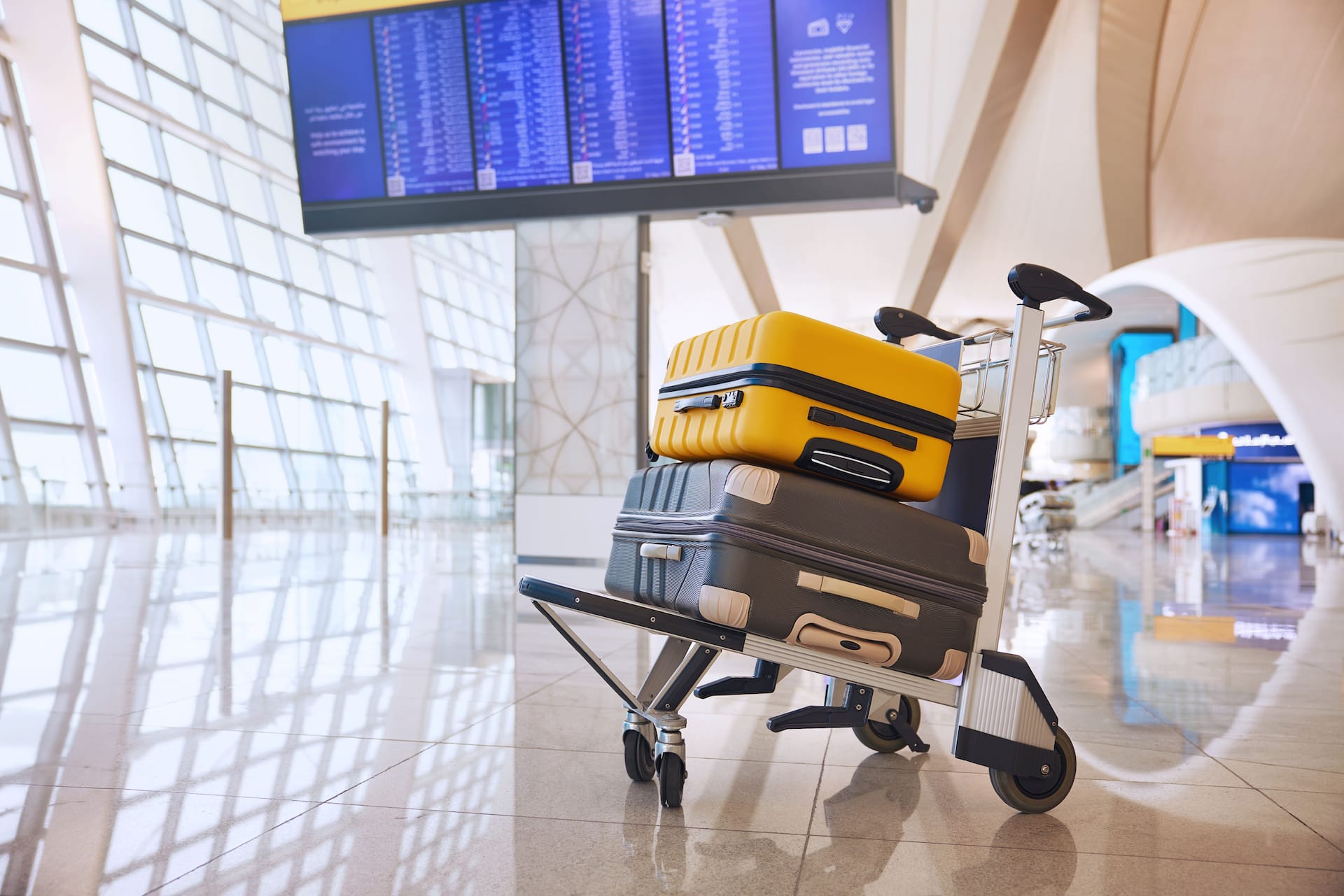 Arriving at the airport