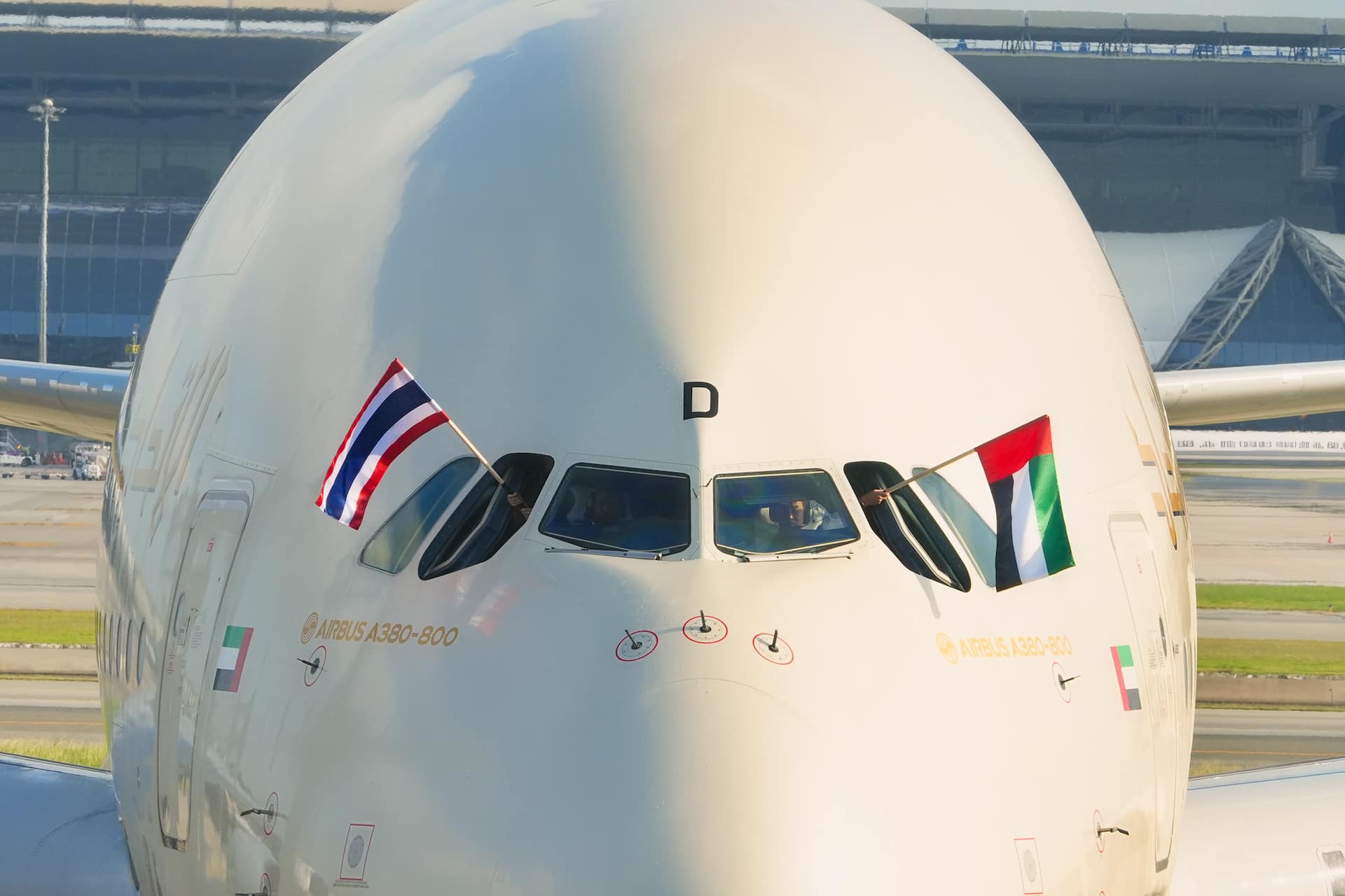 Etihad’s iconic A380 touches down in Thailand for the first time