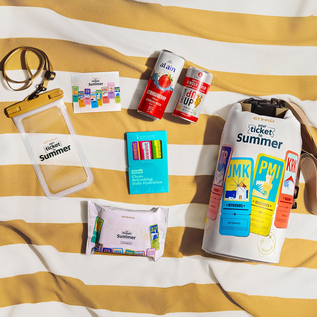 Ready, Set, Summer! Etihad launches limited-edition Summer Essentials Kit onboard