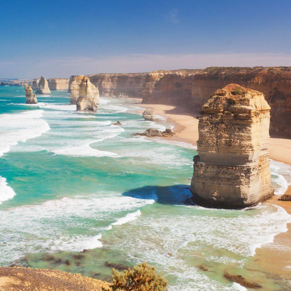  view of twelve apostles beach australia