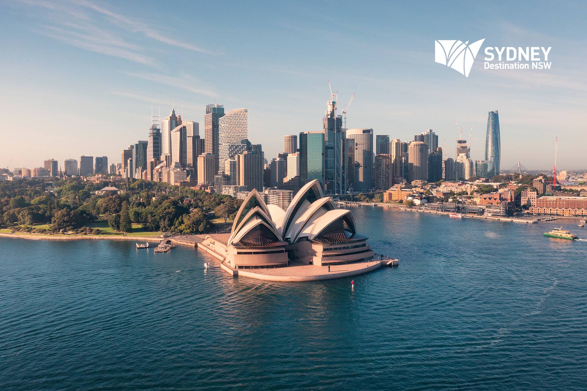 scenic bondi beach with golden sand and blue sea in sydney 