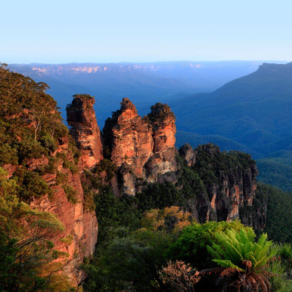 scenic mountains view in Australia new south wales katoomba 