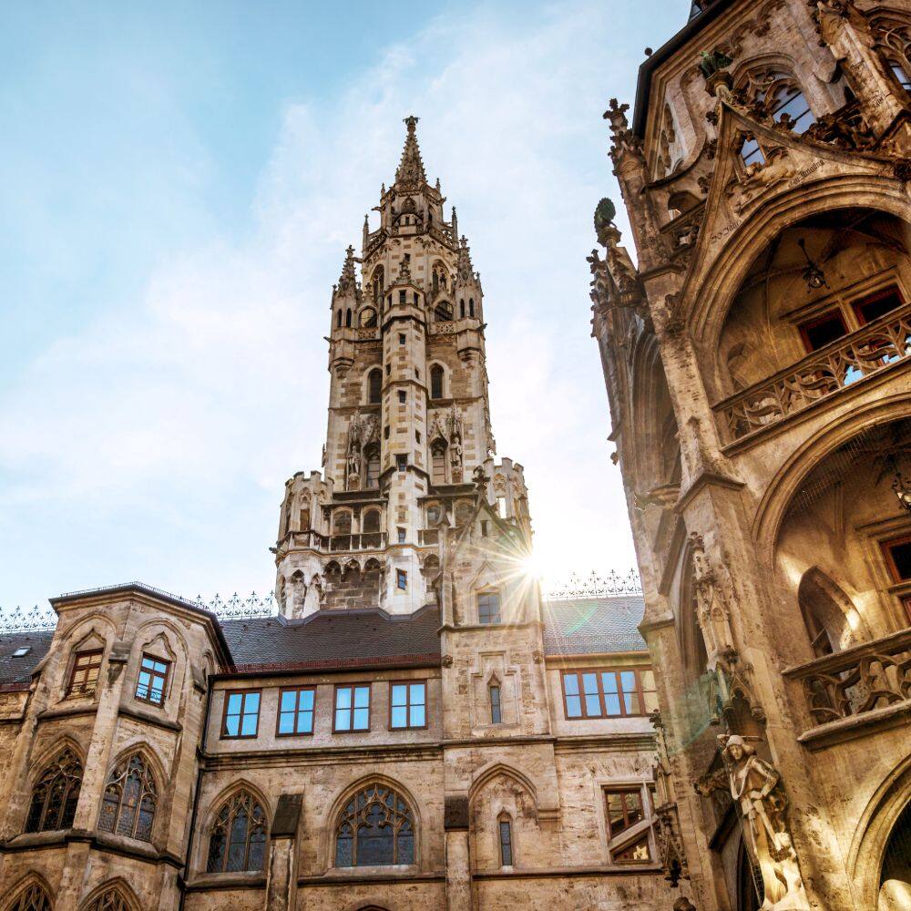 city hall in munich main square 