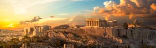 acropolis sunset athens 