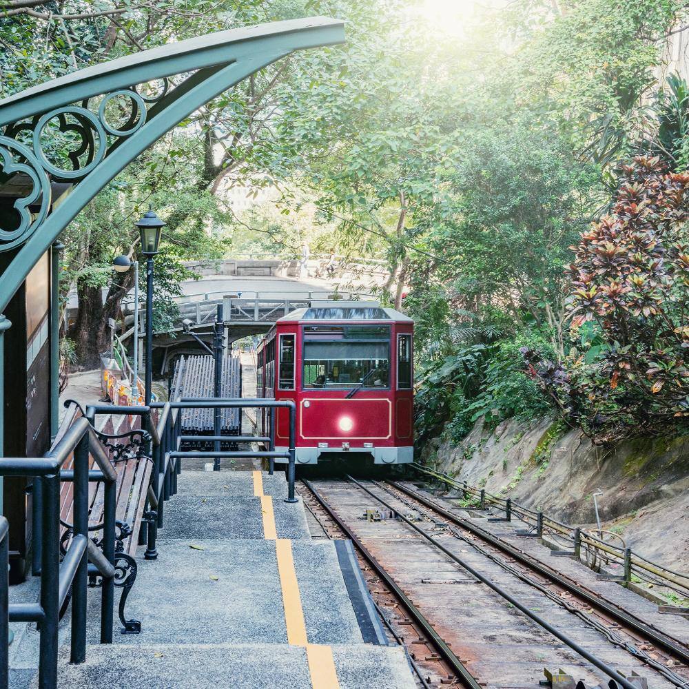 retro tram moves to victoria park hong kong