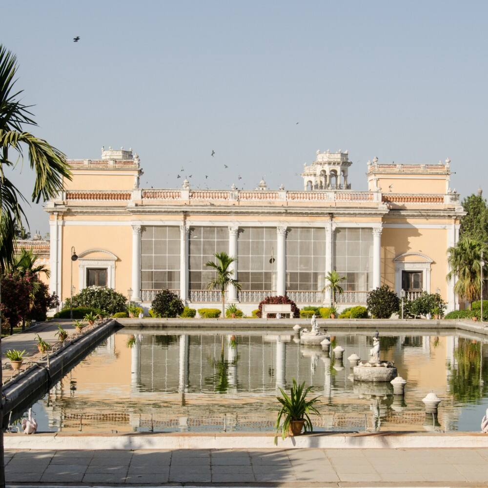chowmahalla palace on a nice day in hyderabad