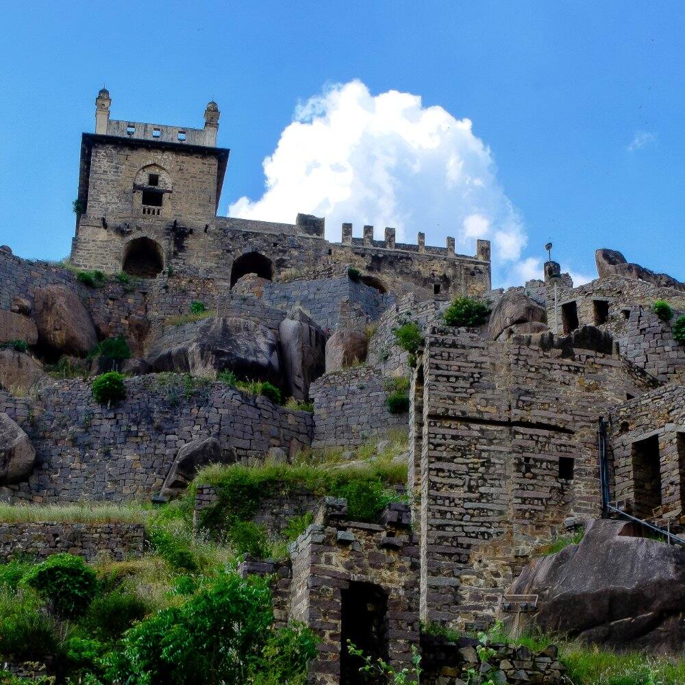 part of the golconda fort hyderabad
