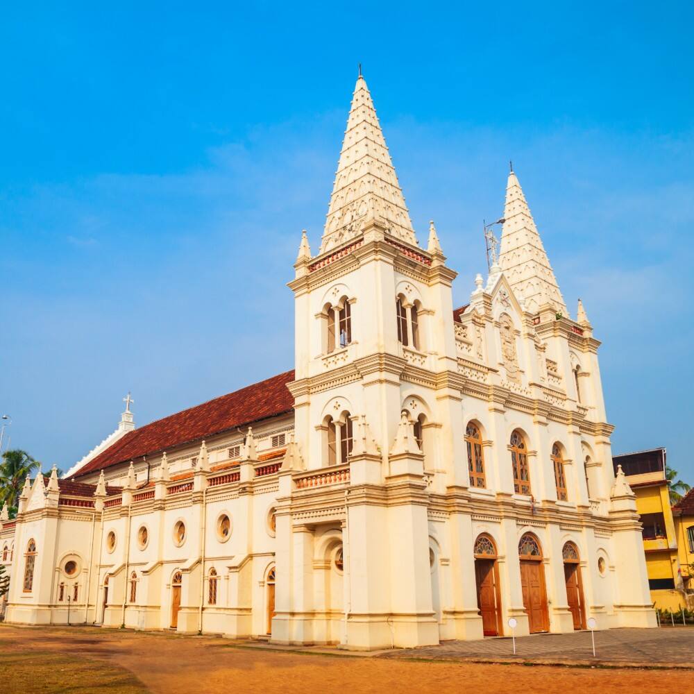 old colonial church in kochi