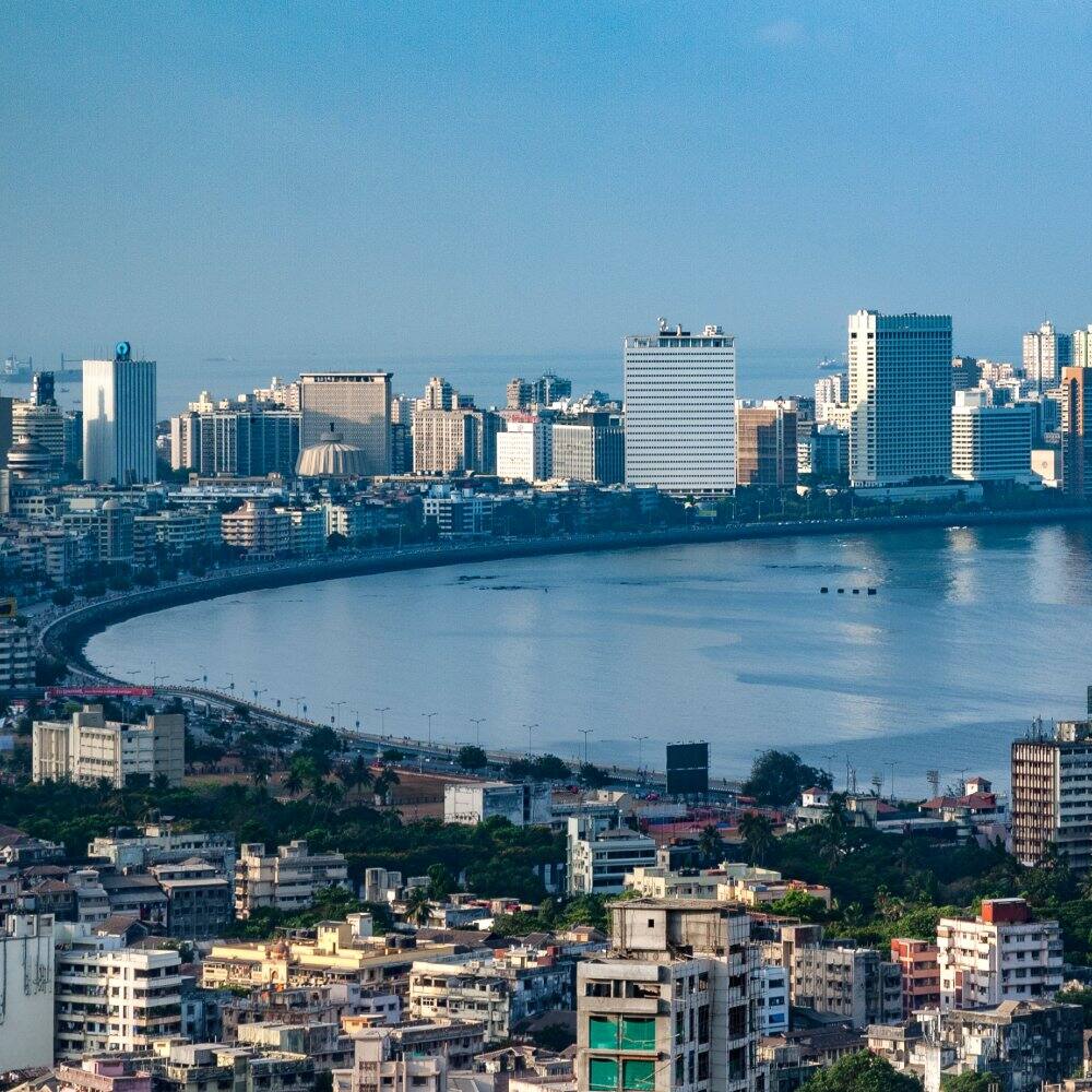 mumbai promenade aerial view