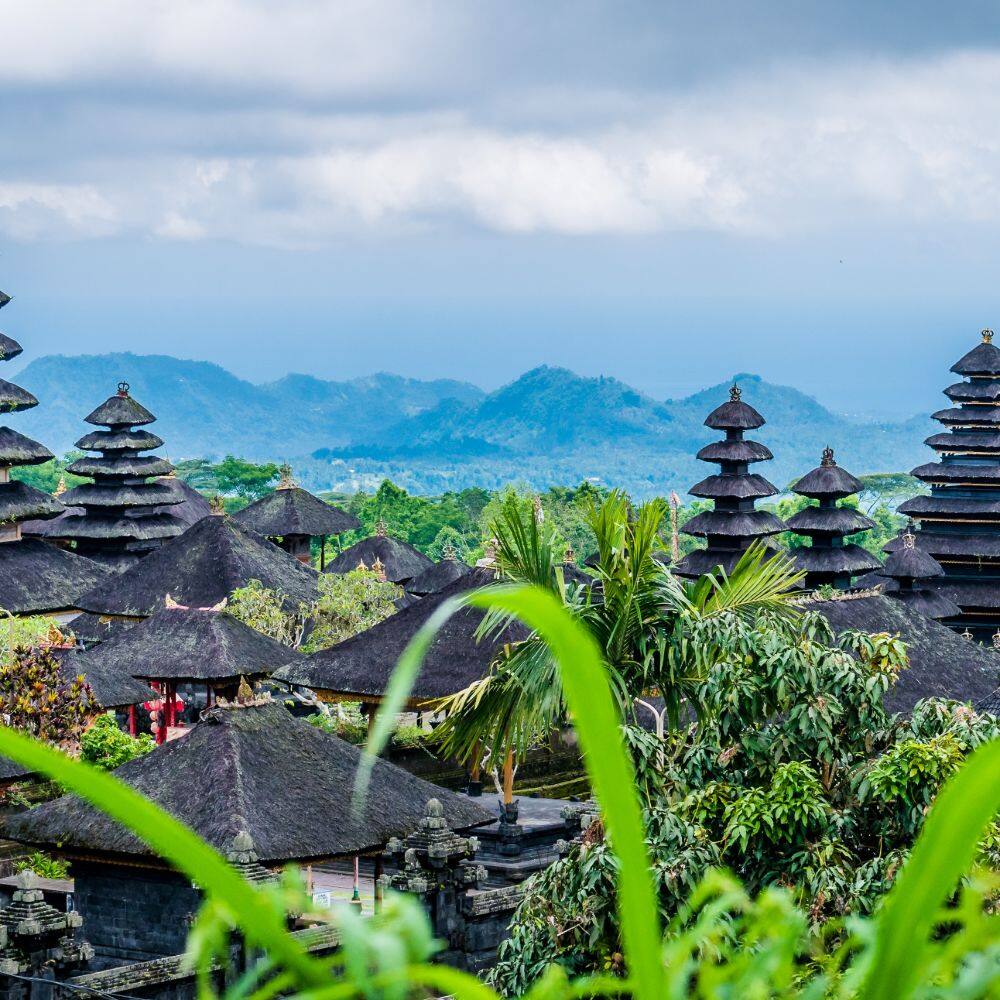 pura besakih temple in bali indonesia