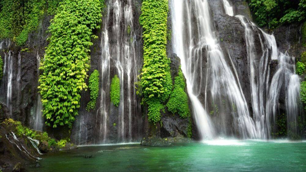the banyamala waterfall indonesi