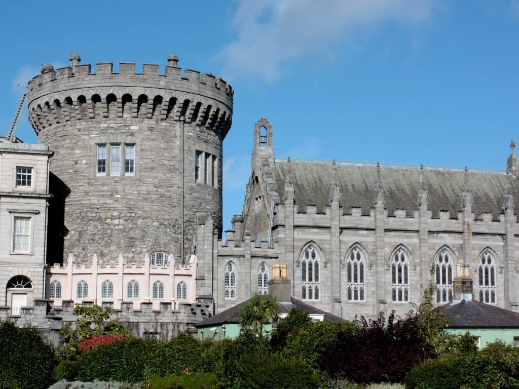 exterior of turrets of dublin castle