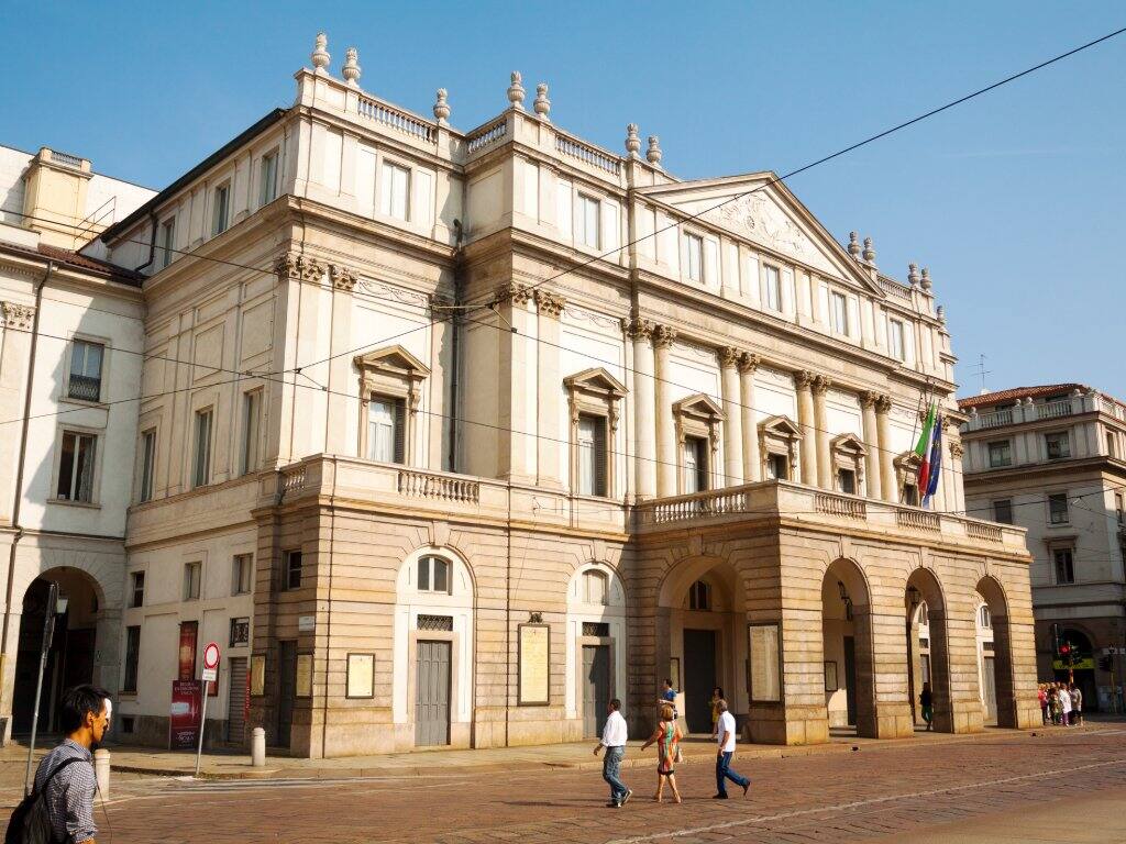 milan opera house blue sky