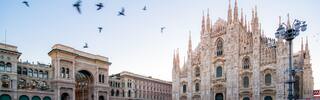 milan aerial piazza