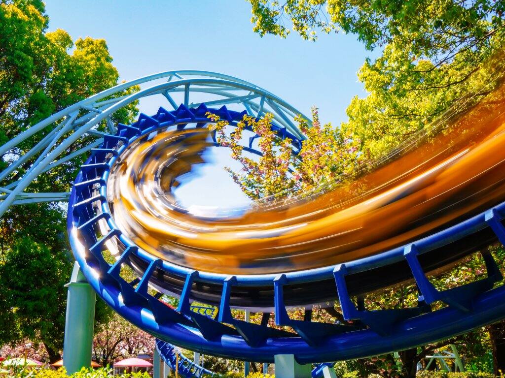 japan amusement park roller coaster