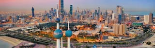 kuwait skyline twilight