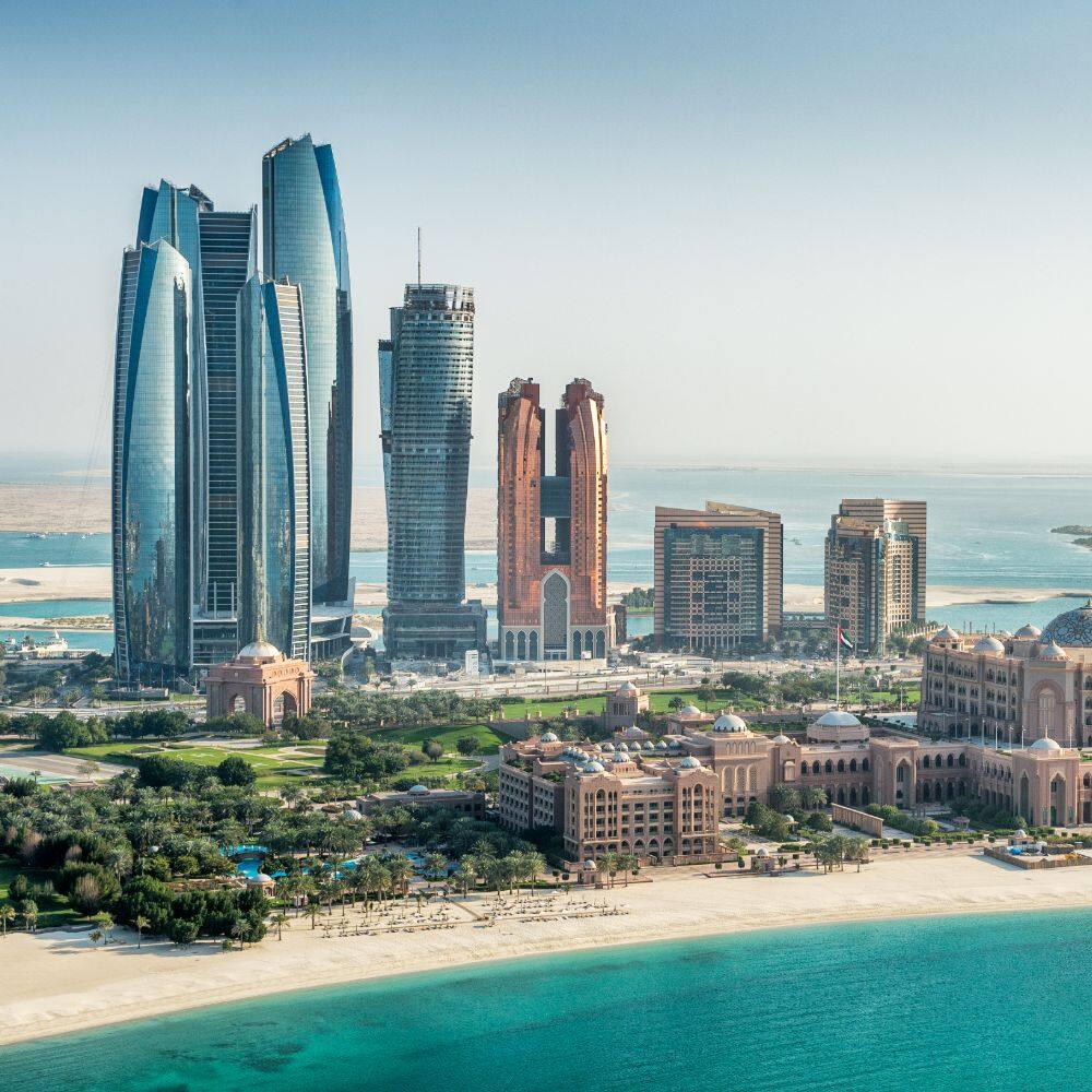 view of abu dhabi skyline