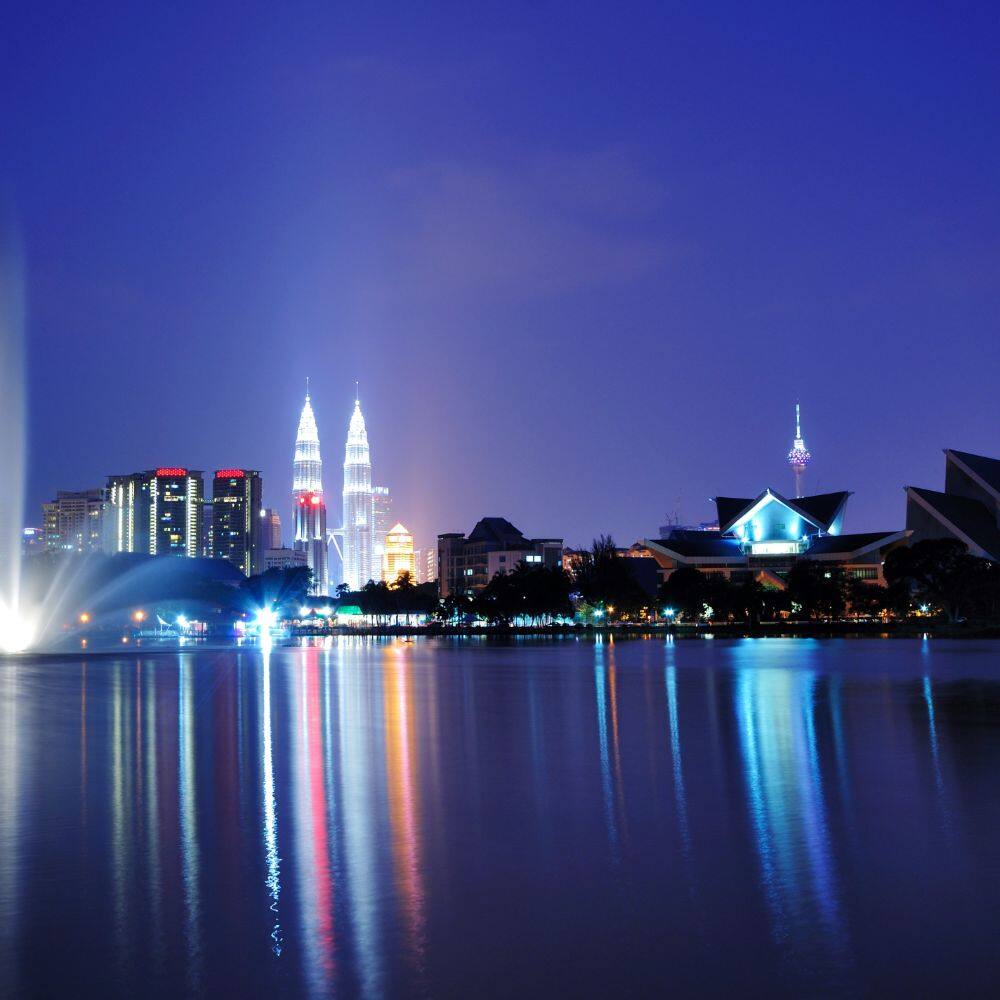 kuala lumpur night scenery 