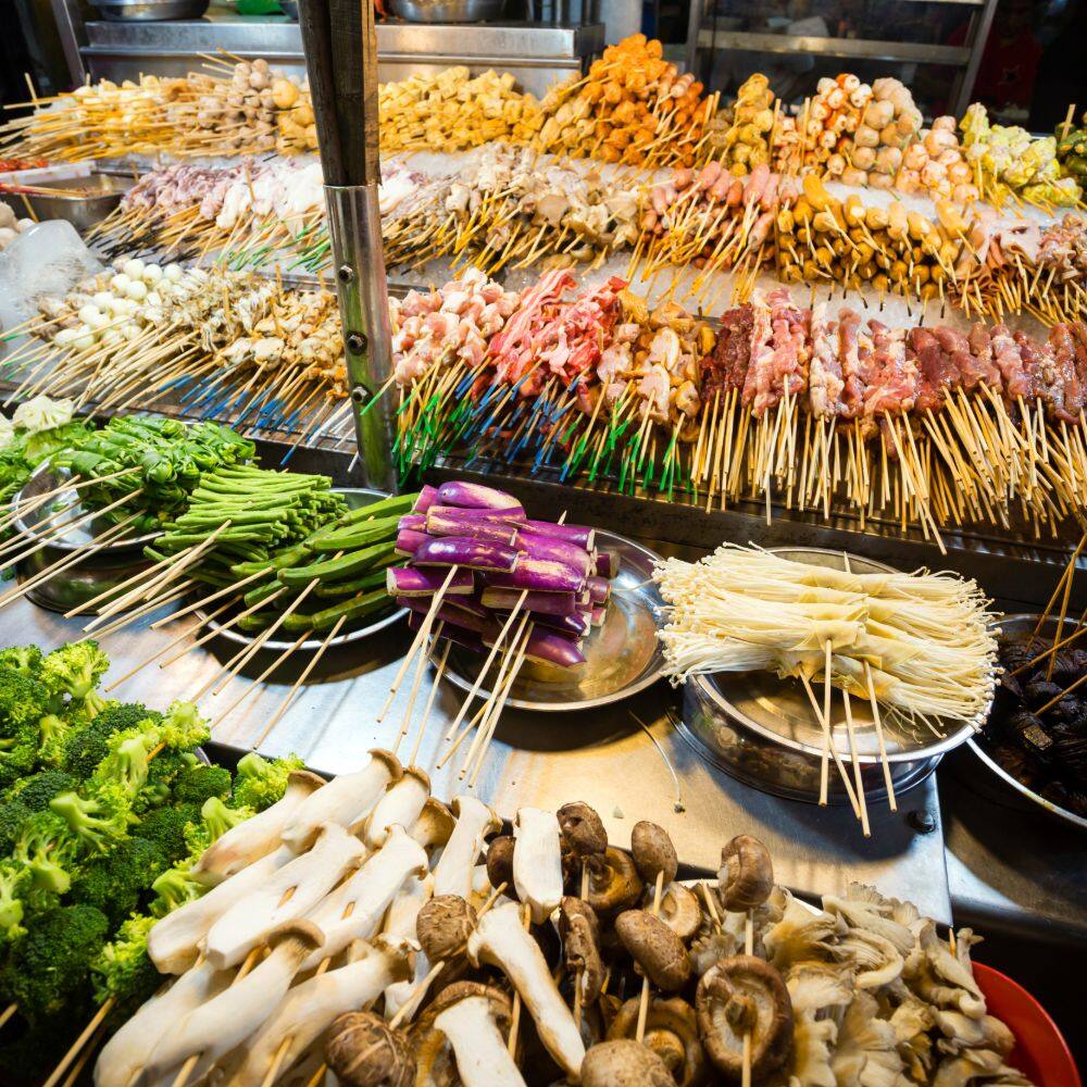 variety of malaysian cuisine 