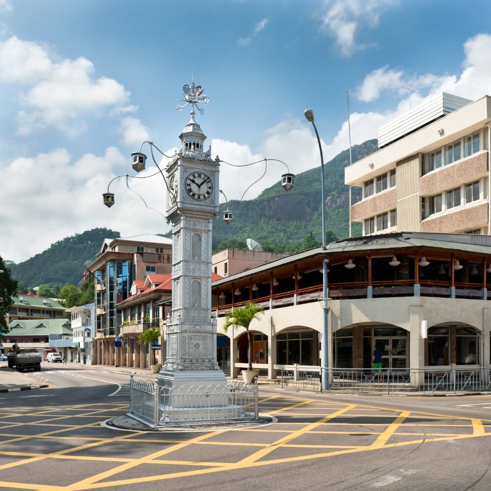 clock tower of victoria seychelles
