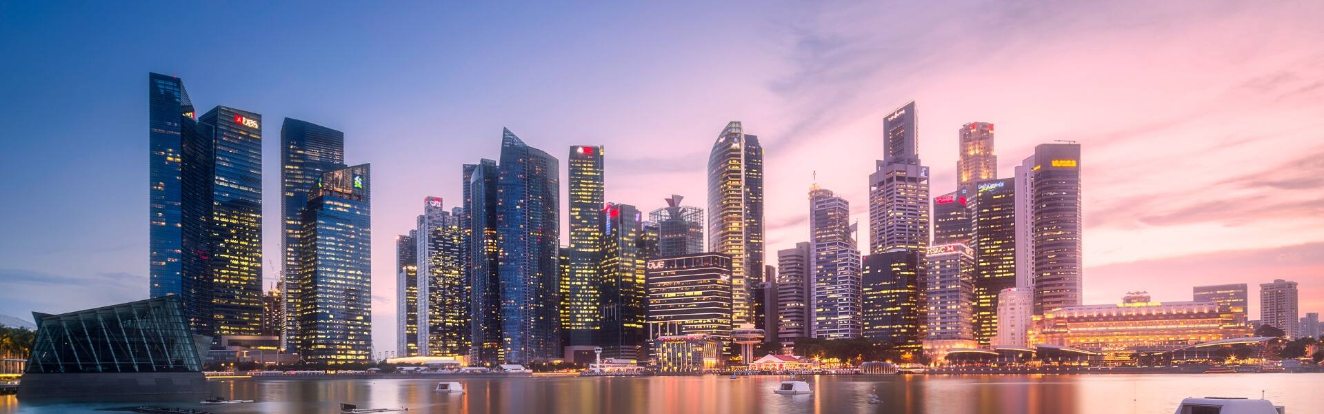 view of the skyline singapore 