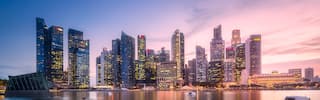 view of the skyline singapore 
