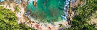 aerial sea and beach sri lanka 