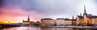 sweden stockholm waterfront sunset