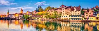 zurich limmat river day time