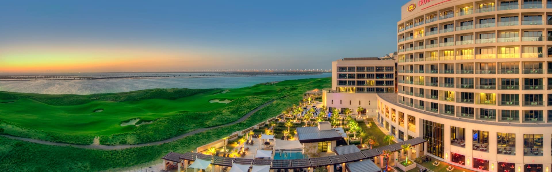 crowne plaza yas island hotel exterior