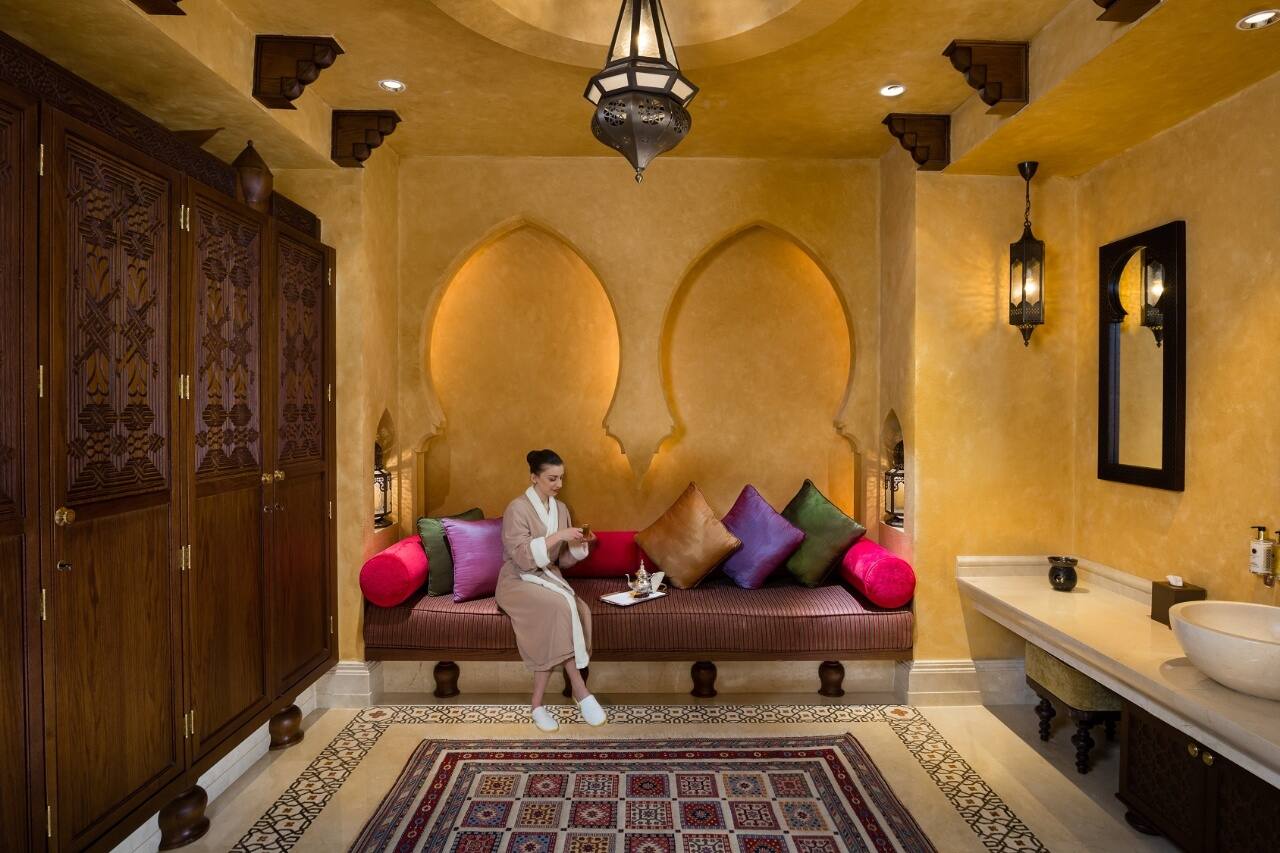emirates palace opulent spa lobby