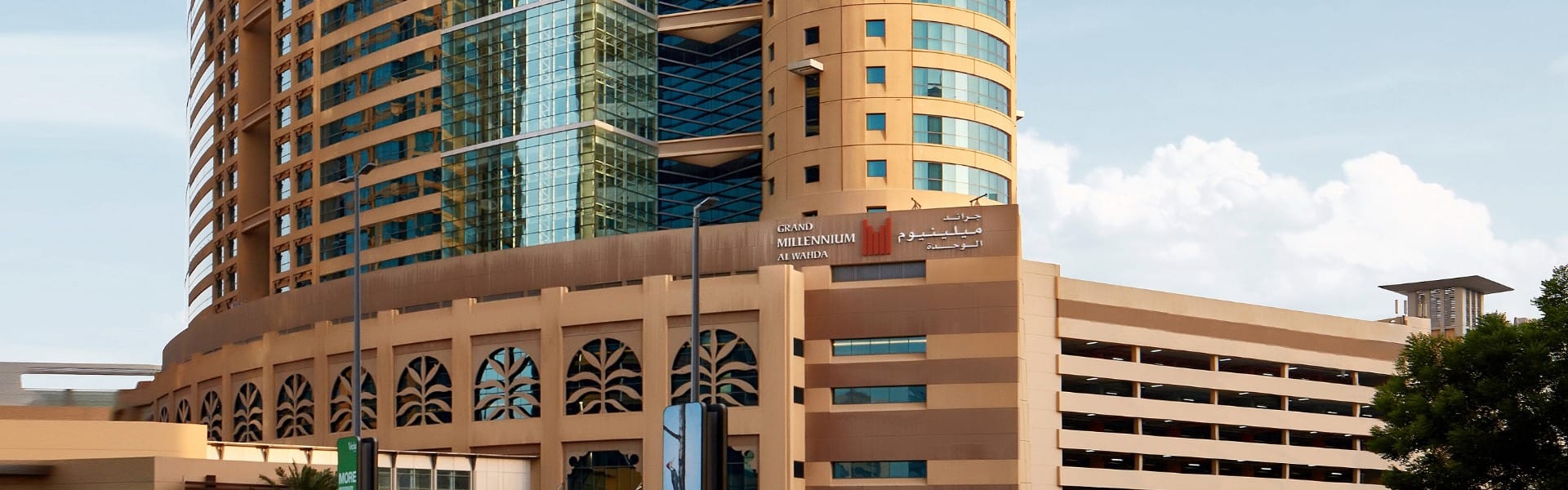 grand millenium al wahda hotel exterior