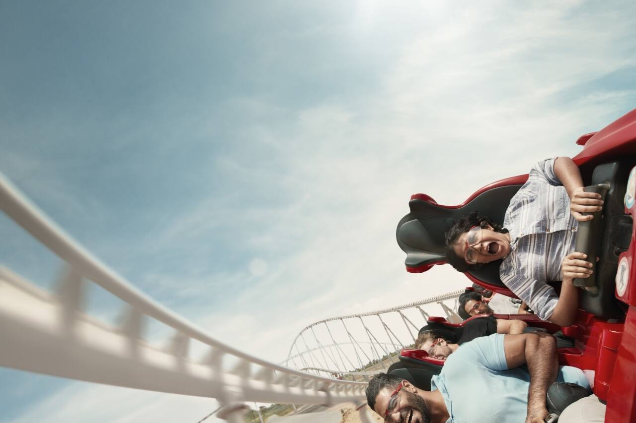 rollercoaster ferrari world abu dhabi