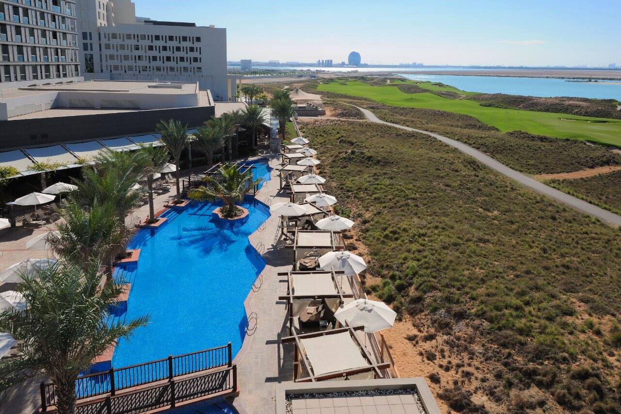 radisson blu pool golf course and views