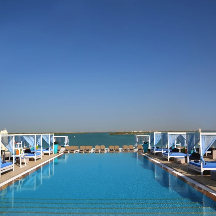 yas island rotana swimming pool