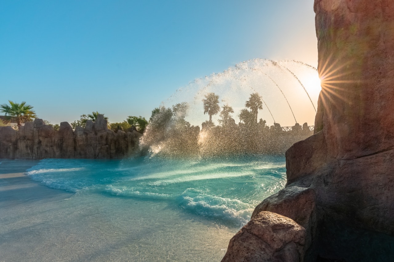 wave pool at rixos premium in abu dhabi