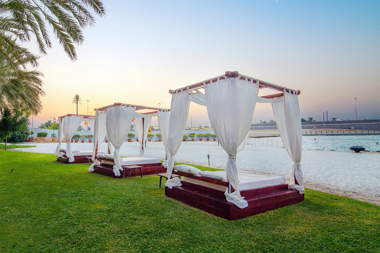 sheraton abu dhabi hotel and resort beach sunset