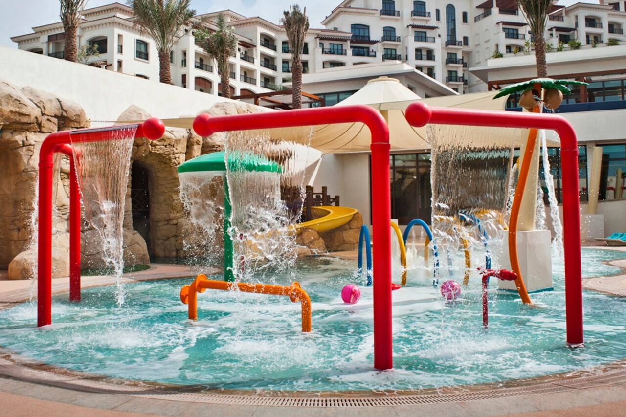 small outdoor waterpark for children at st regis