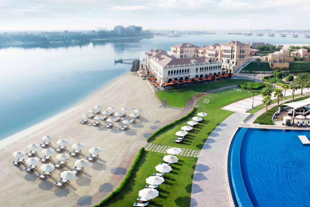 private pool and beach at the ritz carlton in abu dhabi