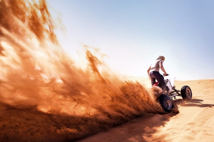 dune bashing on buggy