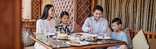 family dining in abu dhabi restaurant