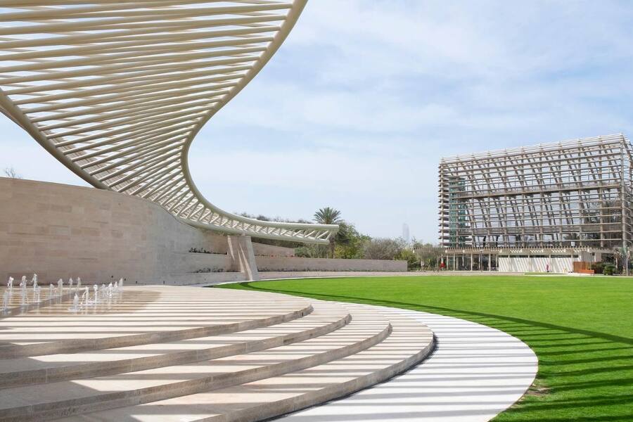 exterior view of umm al emarat park abu dhabi
